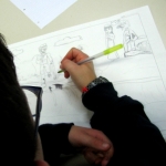 Illustrazioni in fase di studio